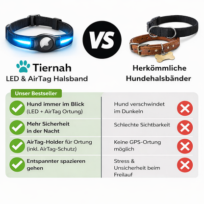 tiernah LED - Hundehalsband