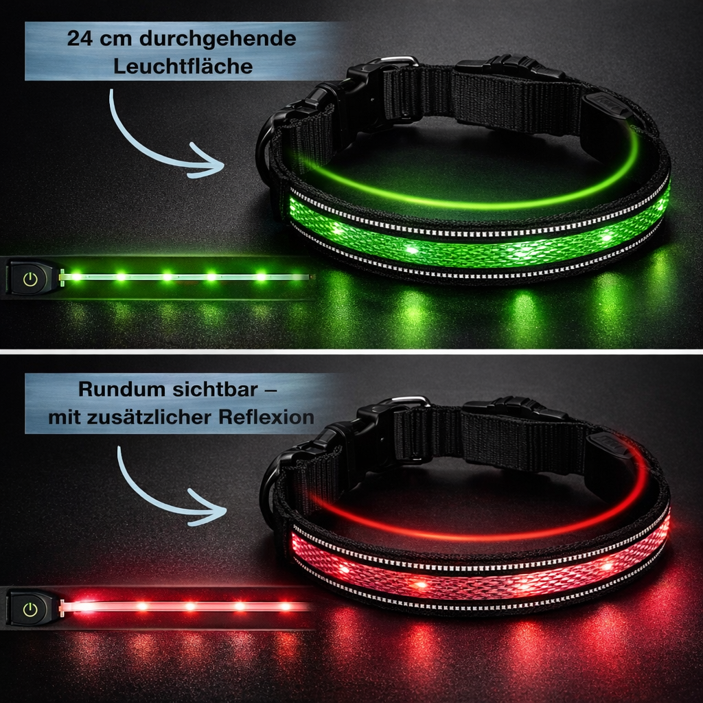 tiernah LED - Hundehalsband